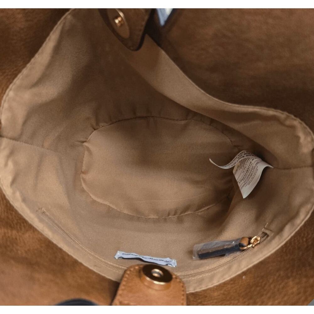 Tommy Bahama NEW Tan Woven Straw Tote with Brown Trim - Picture 8 of 8